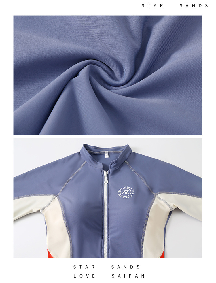 Vêtements de famille Maillot de bain familial mère et fille source chaude enfants une pièce à manches courtes protection solaire ventre minceur filles_voghion.com