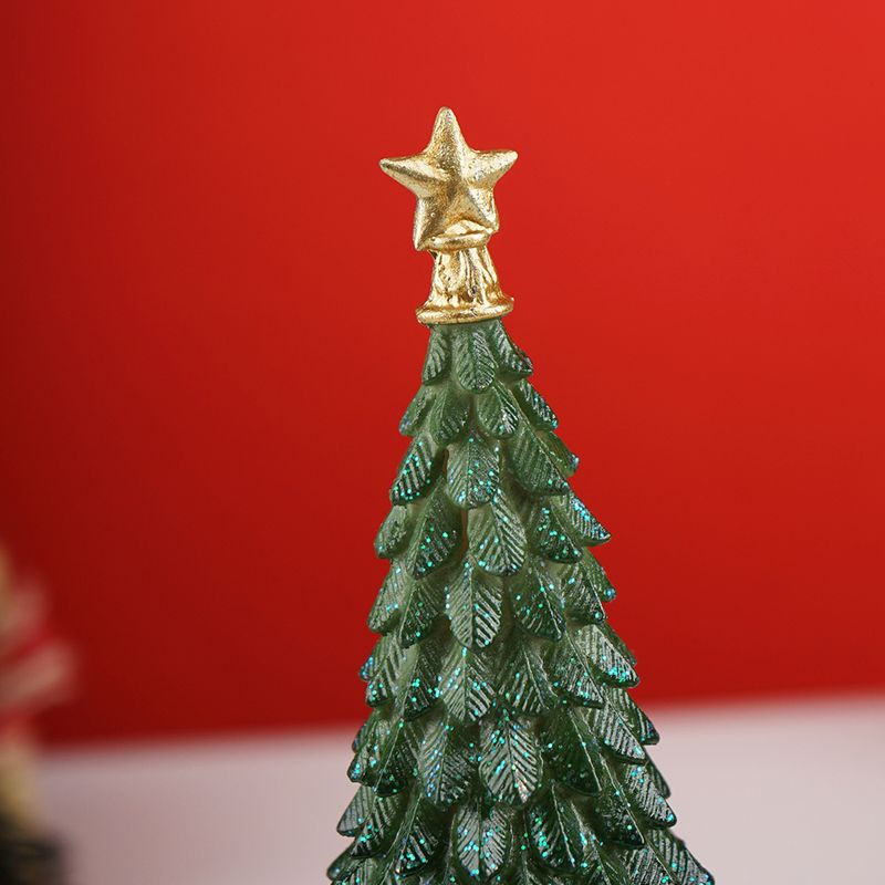 New Small Tree Resin Crafts Ornaments Home Desktop Scene Christmas Decorations_voghion.com