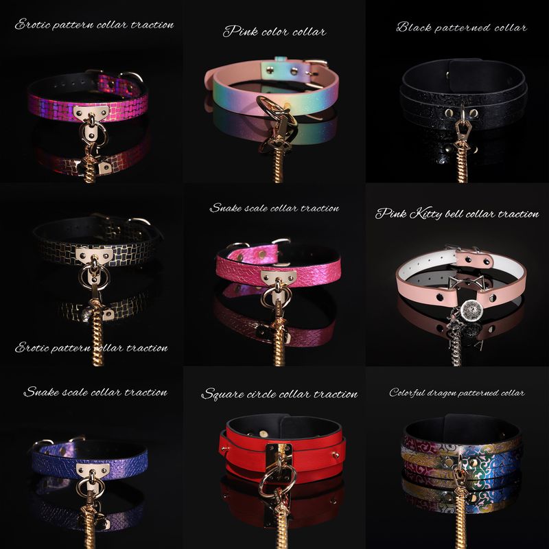 Interesting Sm Traction Collar Bondage Neck Collar Alternative Adult Products High-end Props Role-playing_voghion.com