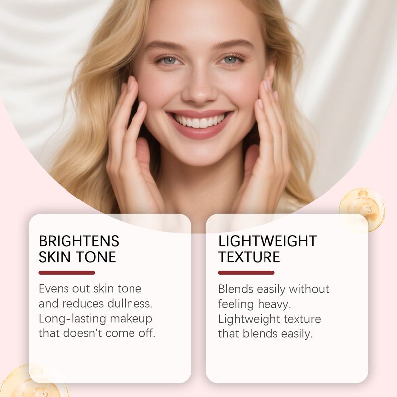 Feuchtigkeitsspendende, klare Basis, natürlicher, weicher Make-up-Look, strahlender, feuchtigkeitsspendender Hautprimer_voghion.com