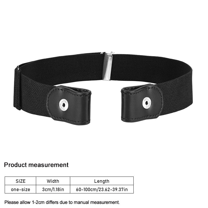HOT Womens Hole Free Decorative Style Lazy Versatile Jeans Invisible Traceless Elastic Student Belt_voghion.com