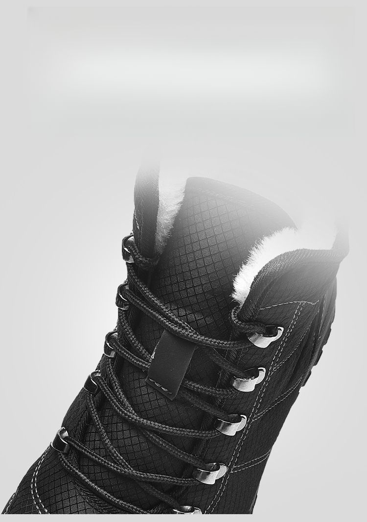 High-Top Cotton Men's Boots Warm Thickened Waterproof Snowproof Snow Boots_voghion.com
