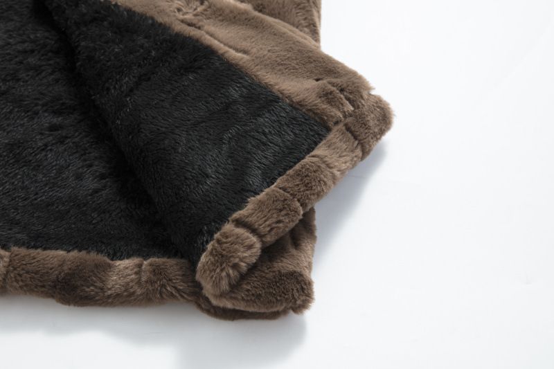 Luxus-Pelzmantel für Herren – Hochwertiger Wintermantel im Nerz-Stil für europäische Größen (Schwarz/Braun, S-3XL)_voghion.com