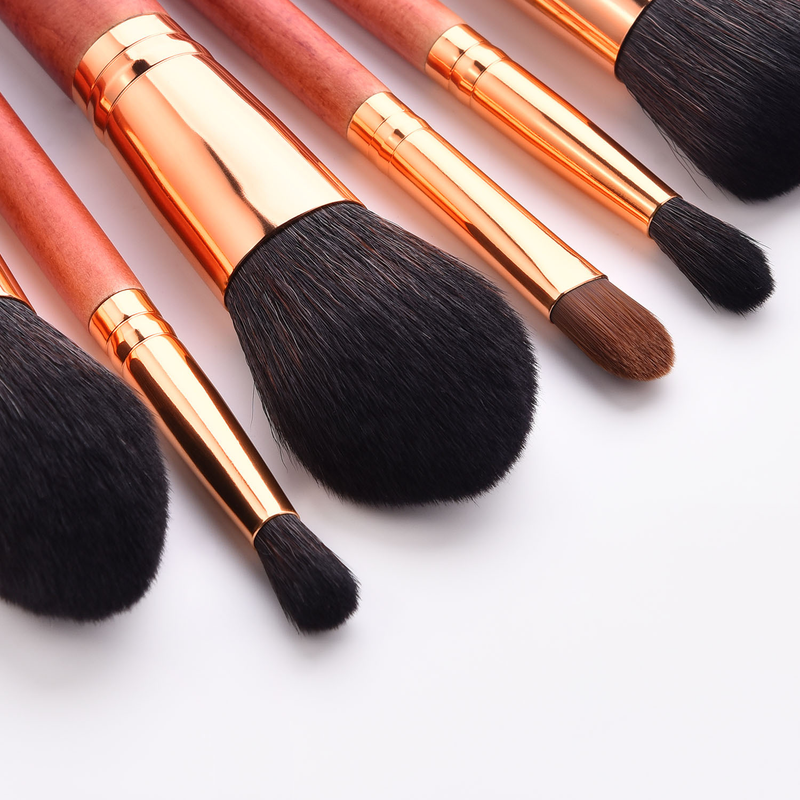 12-piece makeup brush set, brush end, rosewood, loose powder brush, blush brush, new makeup tool GUJHUI_voghion.com