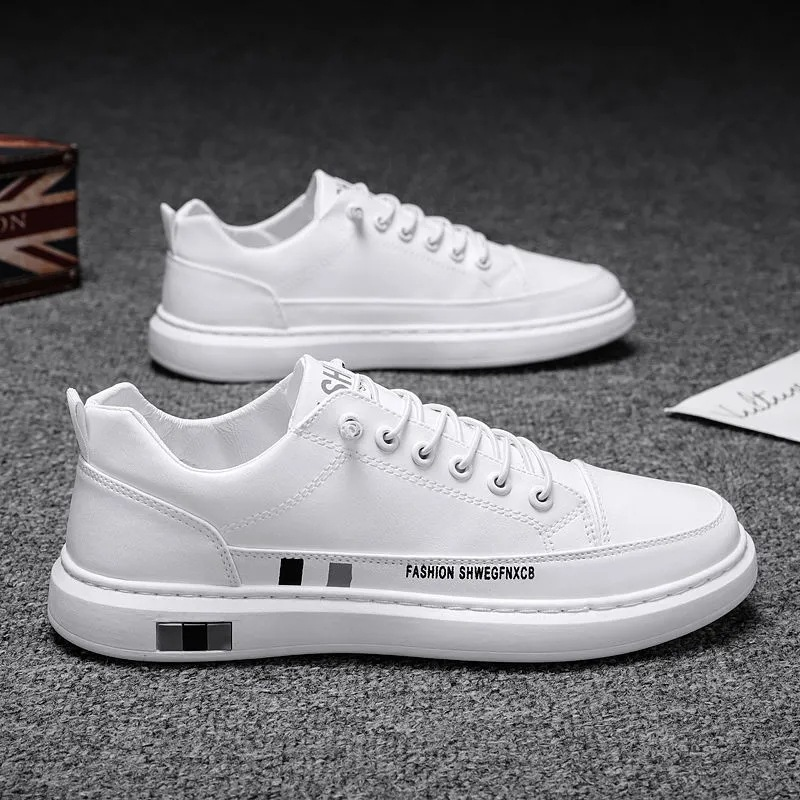 Unbeatable Quality Men's Shoes 2024 New Korean Version Trendy Casual Small White Shoes, Anti Slip And Wear-resistant Elastic Band, Work_voghion.com