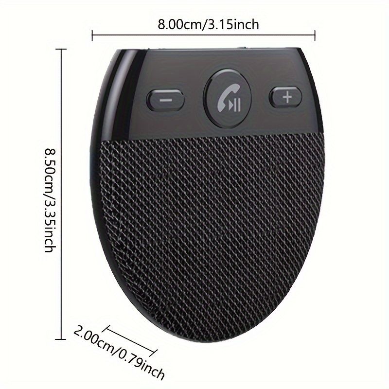 Kit inalámbrico para coche: altavoz manos libres, reproductor de música MP3, encendido automático y conectividad para dos teléfonos_voghion.com