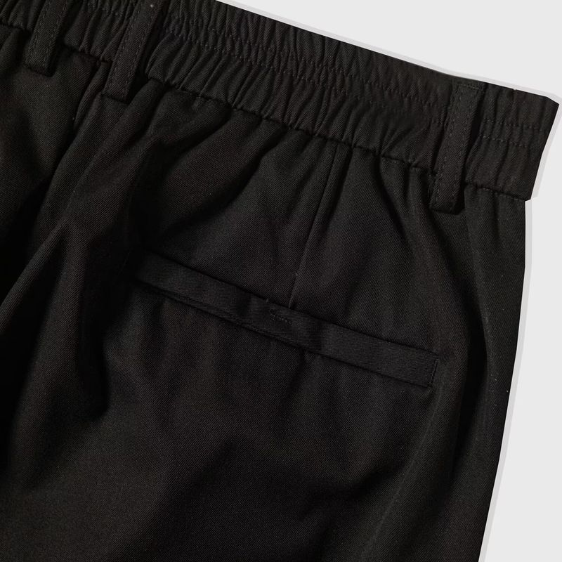 Men's Casual Pants Spring And Autumn Loose Trend Trousers Versatile Elastic Trousers Straight Nine-point Tooling Pants_voghion.com