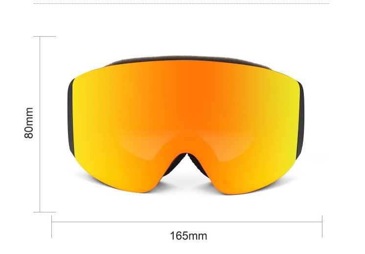 Occhiali da neve magnetici antiappannamento per bambini, occhiali da sci cilindrici per ragazzi e ragazze_voghion.com