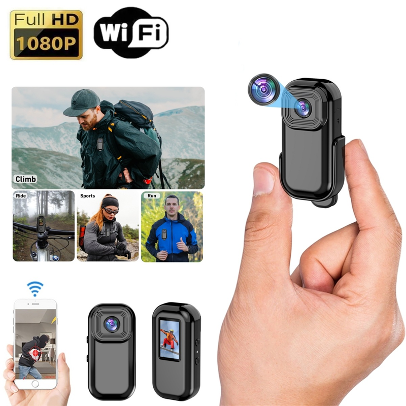 360° WiFi vanjska sportska kamera HD 1080 zaslon u boji snimač videokamera za provođenje zakona_voghion.com