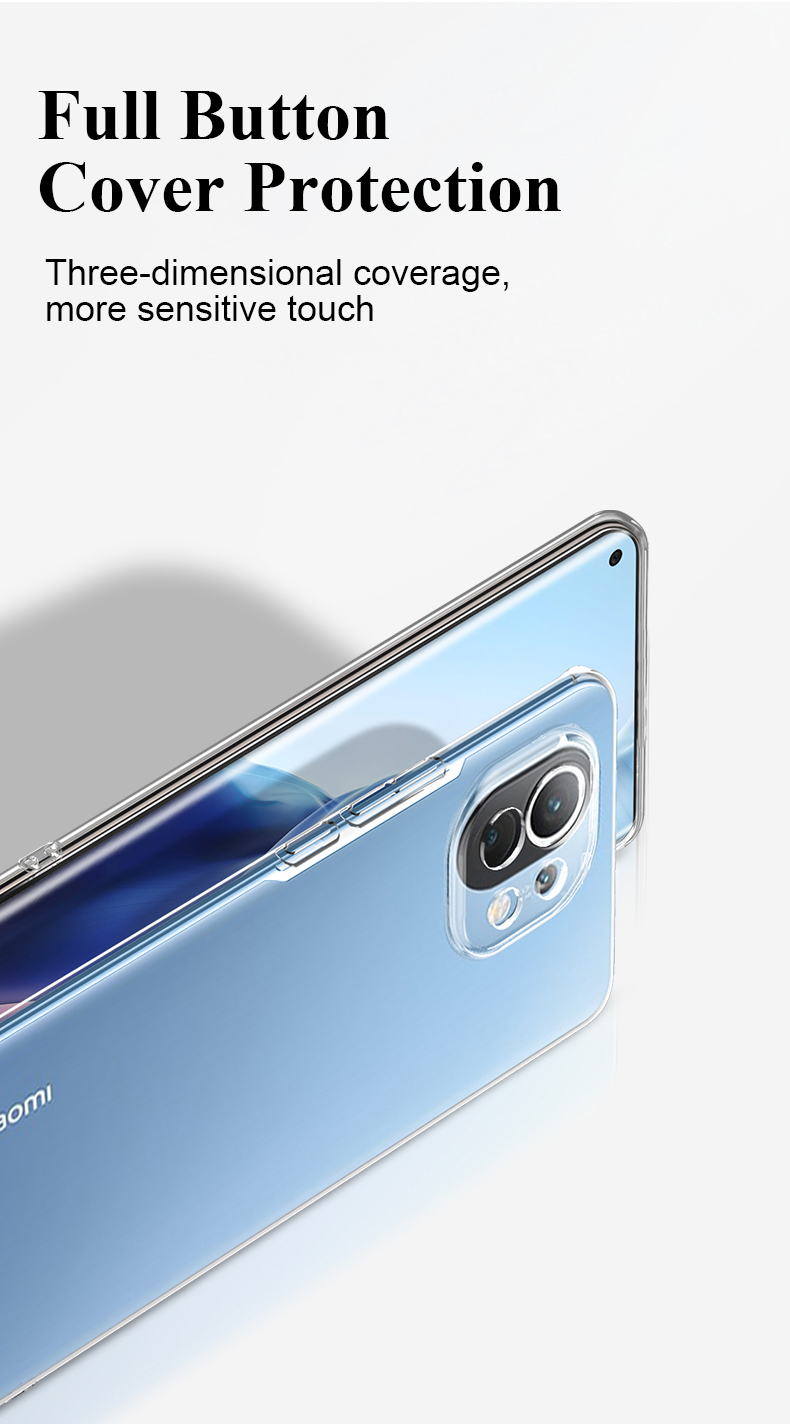Funda de silicona suave para Xiaomi Mi 12, 12X, 11, 11T, 11X, 10, 10T, 9, 9T, 8 SE Pro, 10S, 11i, ultrafina, transparente, trasera, cubierta completa C_voghion.com