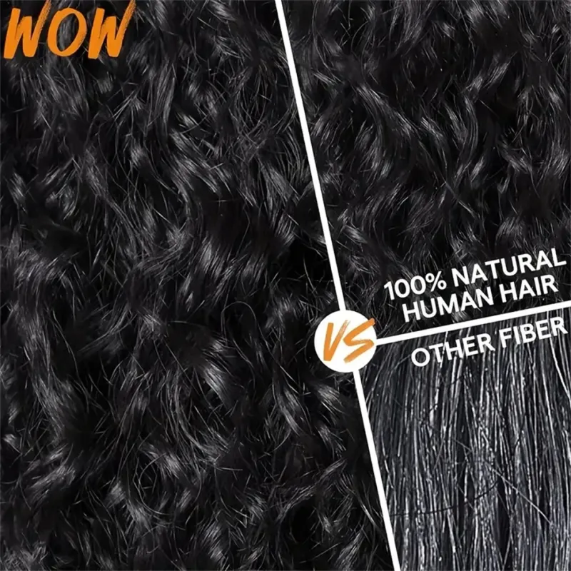 Water Wave Wig With Bangs Human Hair 100% Curly 180 Density Brazilian Machine Made Wigs_voghion.com