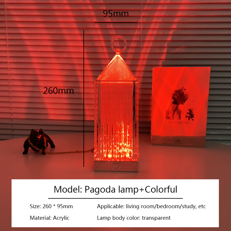 Bunte dekorative Kristall-Tischlampe, Rosen-Atmosphäre, Tischlampe, wiederaufladbar, für Schlafzimmer, Schlaf, Nachttisch, Nachtlicht_voghion.com