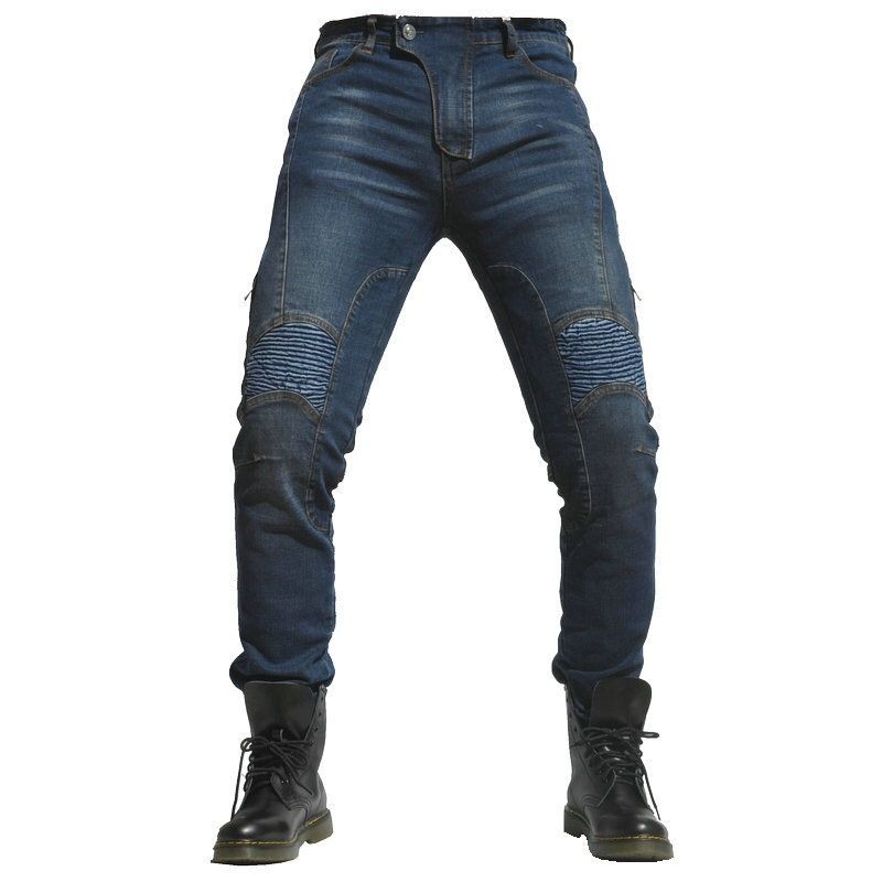Motorcycle Riding Jeans For Men & Women - Stretch Denim Pants With Knee Armor, Thermal Lined, Anti-Scratch Protection For All-Season Biking_voghion.com