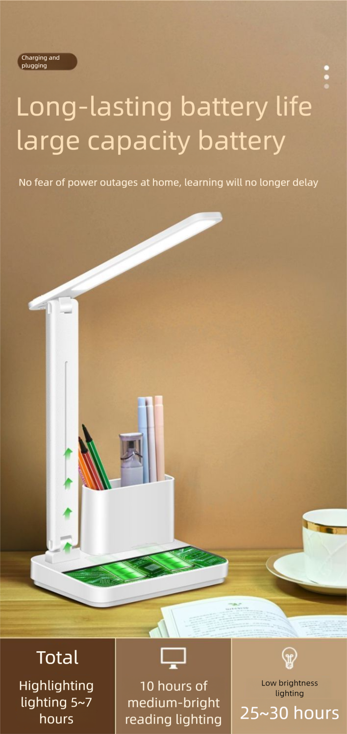 LED Eye Protection Small Desk Lamp For Studying, Vision Protection, Student Dormitory, Homework Writing, Ultra Bright,_voghion.com