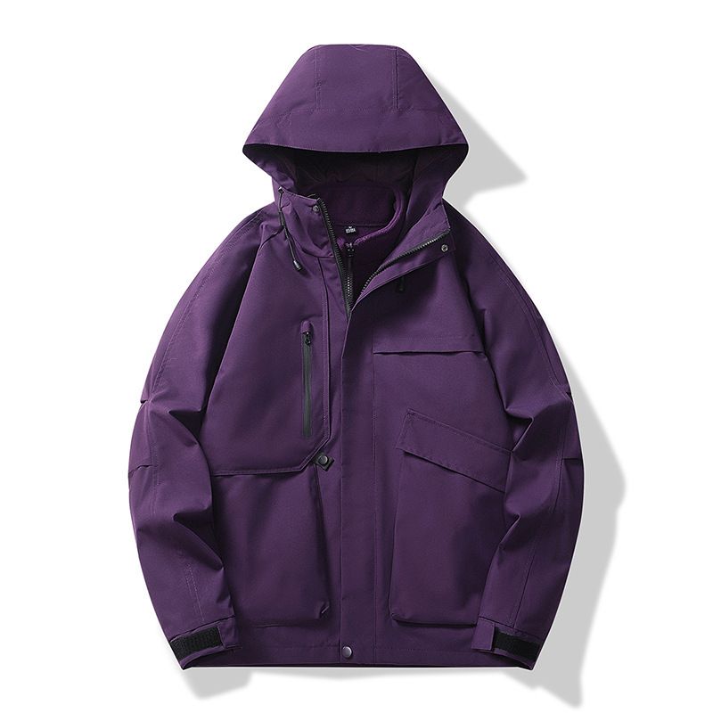 2024 Autumn Winter Workwear Windbreaker Couple Outdoor Hard Shell New Waterproof Windproof Jacket_voghion.com