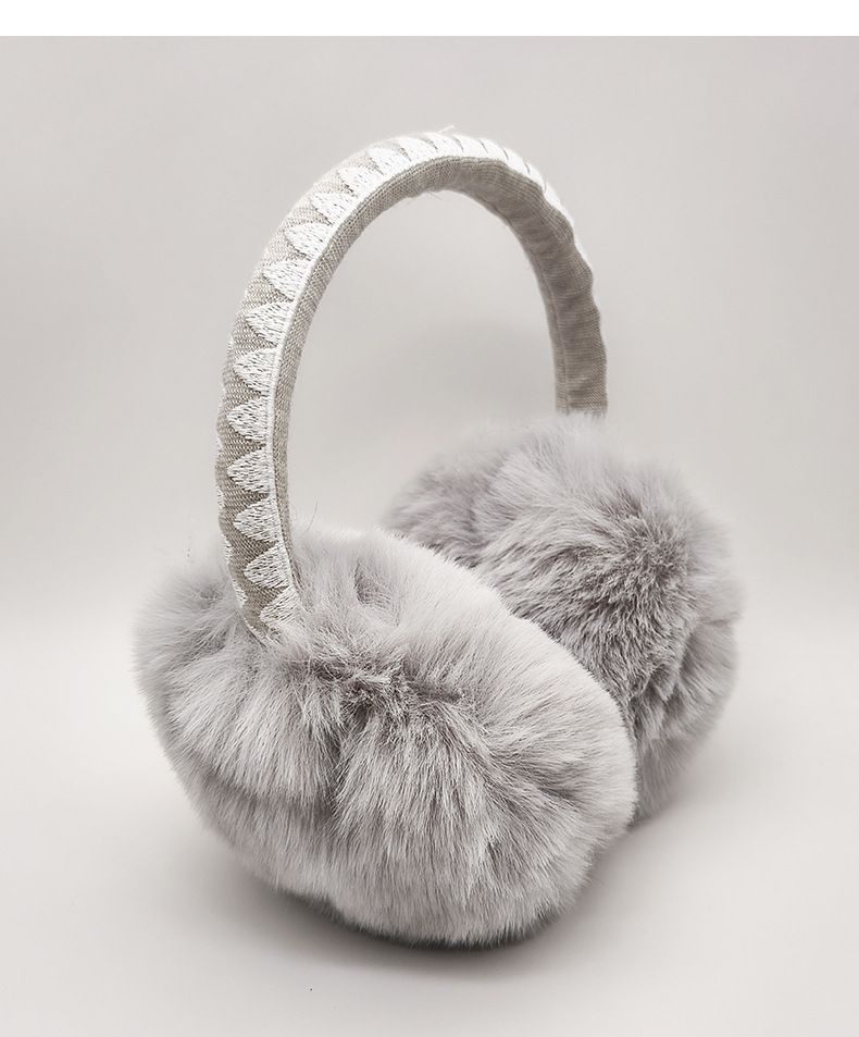 New Winter Rabbit Warmers Protection Anti-Freeze Fur Covers European And American Style Women's Plush Cold-Proof Ear_voghion.com