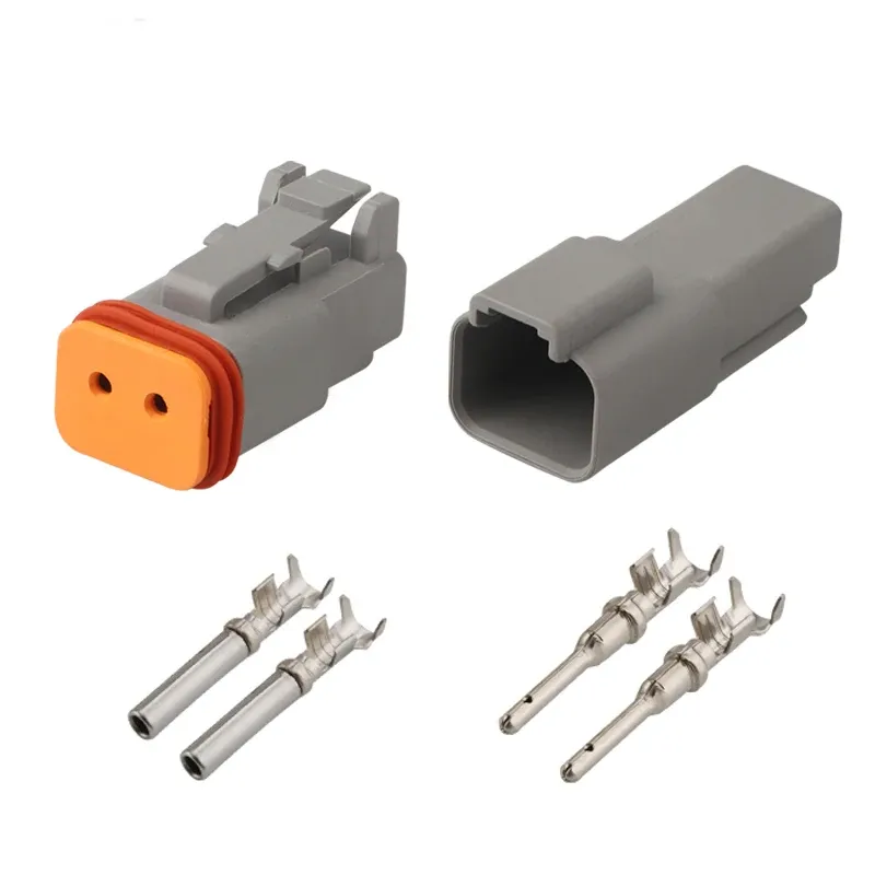 1/5 set Deutsch DT 2/3/4/6/8/12 pin connettore elettrico impermeabile femmina e maschio per auto moto_voghion.com