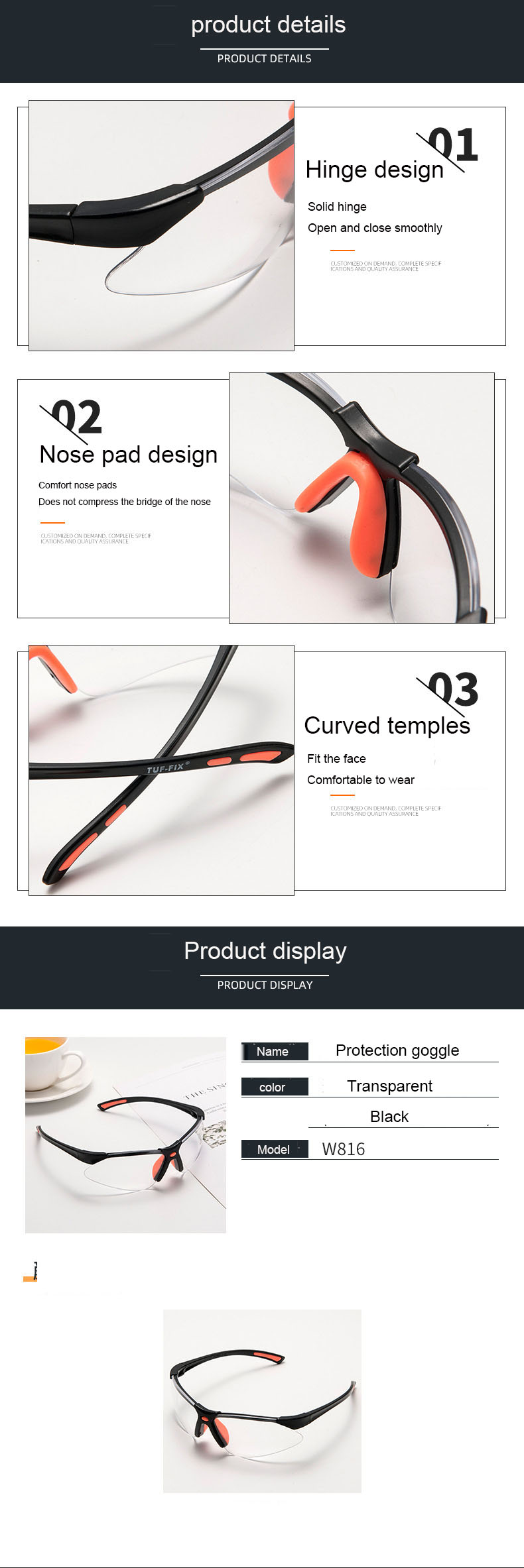 1Pcs Clear Eye Sand Prevention Windproof Safety Riding Goggles Vented Glasses Work Lab Laboratory Safety Glasses Spectacles_voghion.com