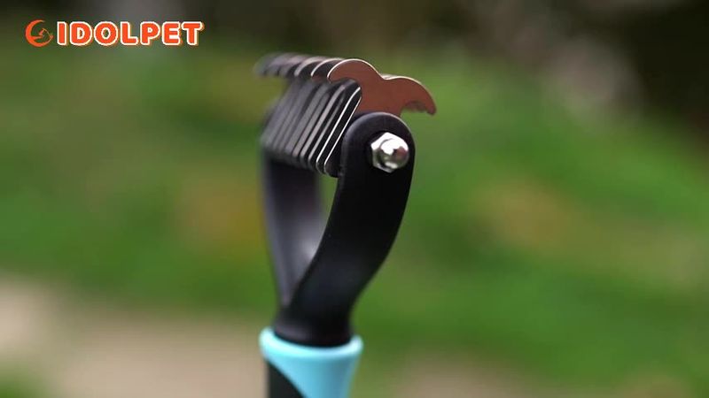 Double-sided Stainless Steel Dog Brush By PawParty Store_voghion.com