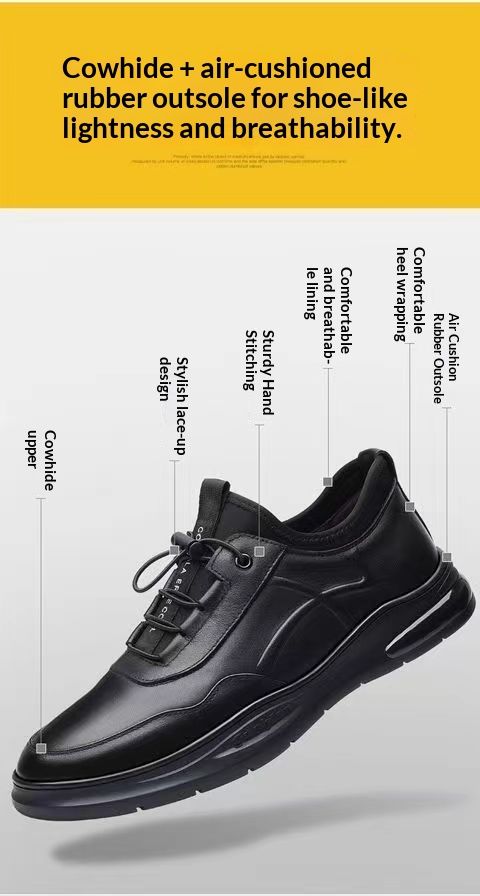 Glide Cross-Border Fashion Business Schnürschuhe aus weichem Leder, flach, formell, britischer Stil, lässige Herrenschuhe_voghion.com