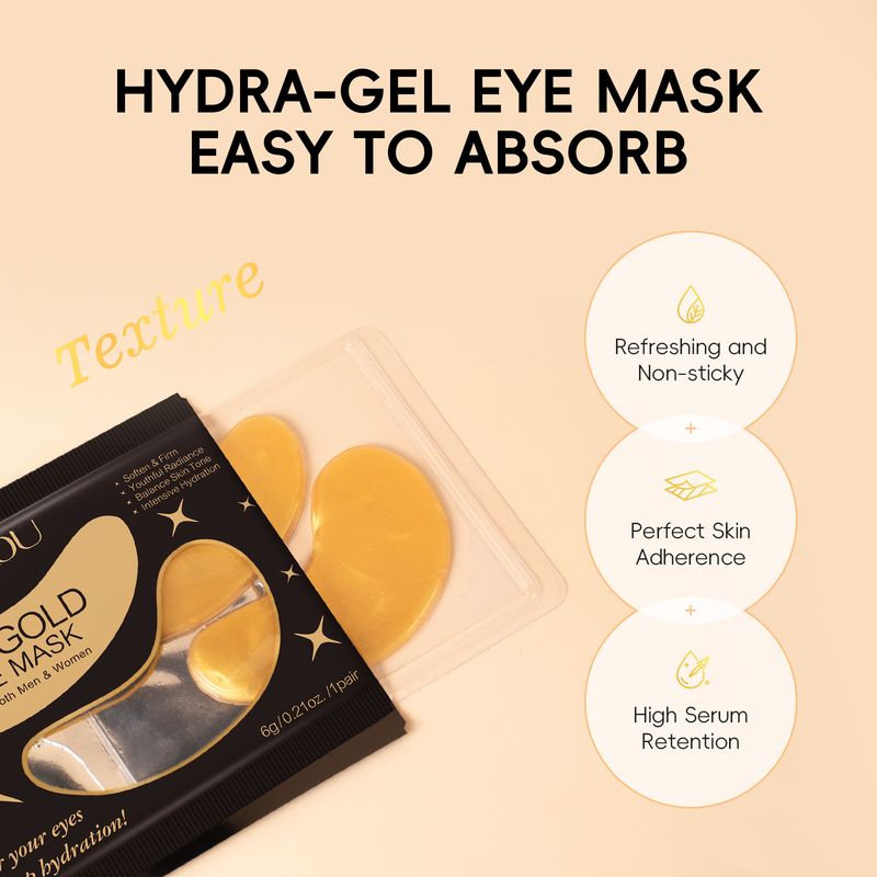 Máscara labial e para os olhos Laikou, 8 conjuntos de 5 peças, máscara hidratante para os lábios e para os olhos_voghion.com