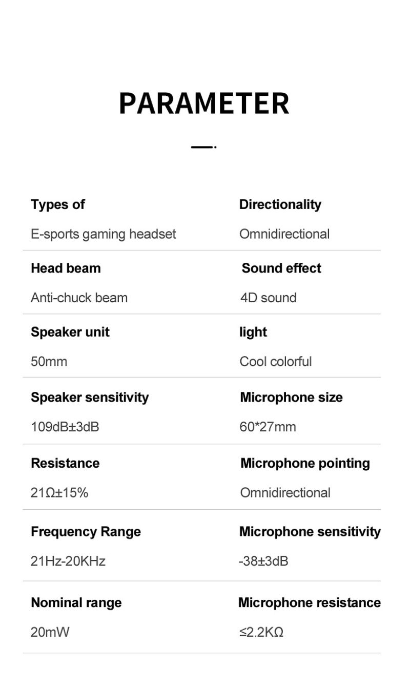 G60 Gaming Headset 7.1 Stereo SVirtual Surround Bass Earphone Headphone With Mic LED Light For Computer PC Gamer Foldable G58_voghion.com