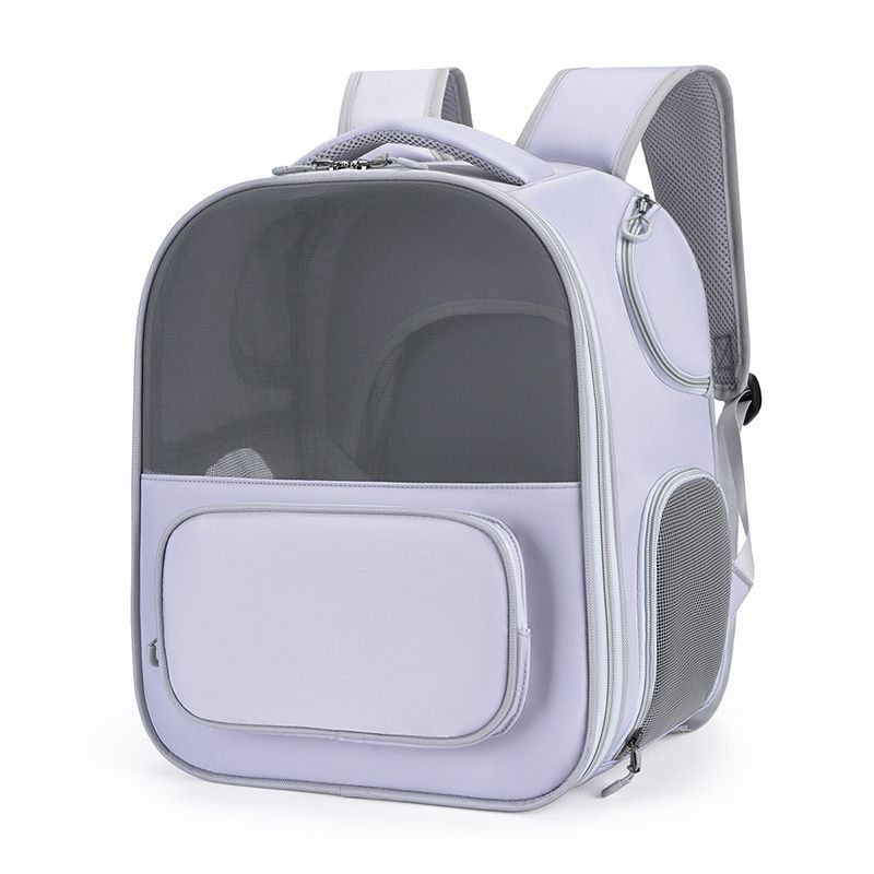 Cross-Bord Outdoor Tragbarer Haustierrucksack Transparenter Oxford-Stoff Multifunktional Großes Fassungsvermögen Erweiterbar Katzenrucksack_voghion.com