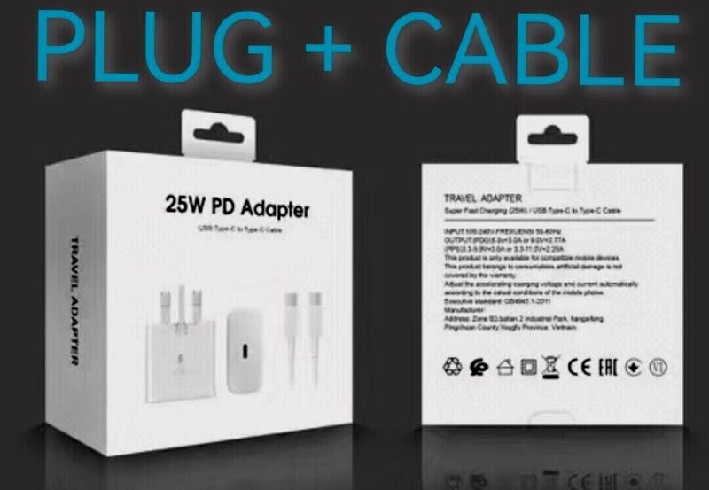 Original 25W Super Schnellladegerät Stecker & Kabel für Samsung S23 S22 A52 S24 S25Ultra_voghion.com