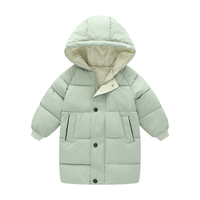 Kinderbekleidung Wattierte Kinderjacke für Jungen und Mädchen, Daunenjacke, wattierte Jacke für Babys, mittellanger Mantel_voghion.com