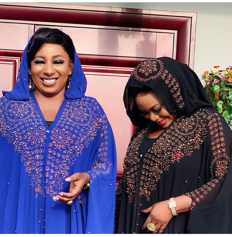 Women's rhinestones beaded lengthened HD Muslim shawl hooded cloak._voghion.com
