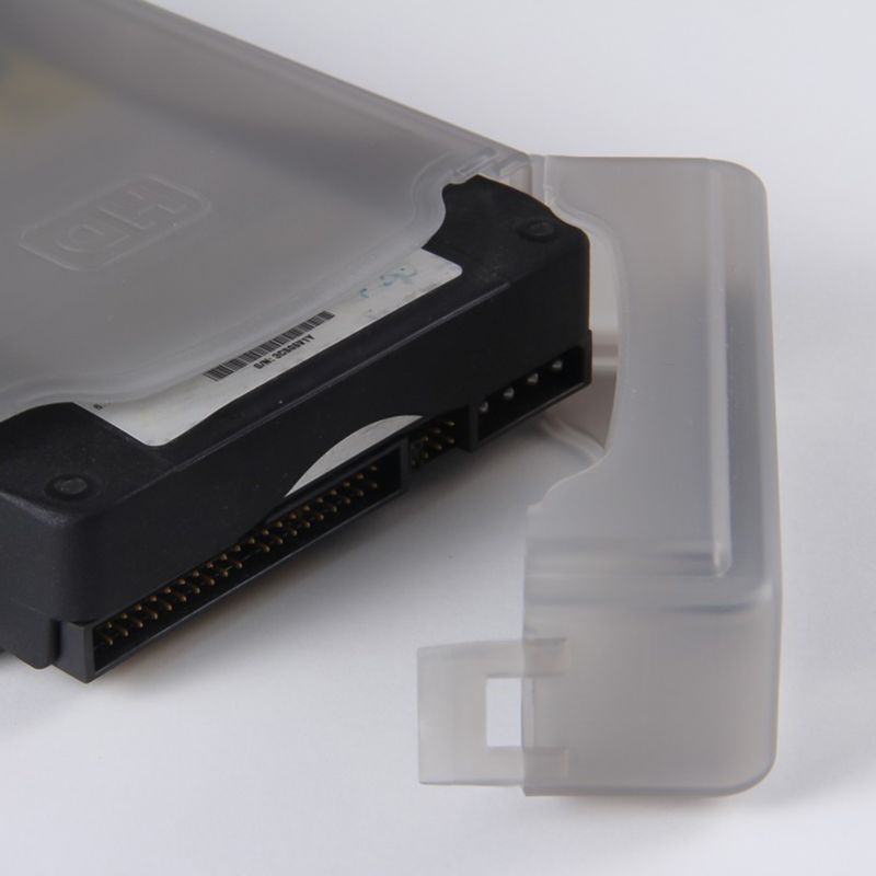 3,5 polegadas de plástico à prova de poeira IDE SATA HDD disco rígido caixa de armazenamento caixa capa_voghion.com