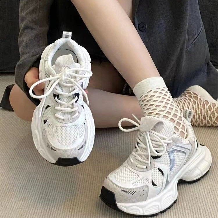 Lightweight Sports Running For Women 2023 Spring New Mesh Campus Style Forrest Gump Dad Versatile Casual Trendy Shoes_voghion.com