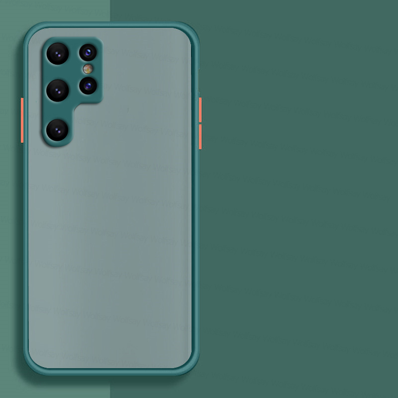 Matte PC-Abdeckung für Samsung Galaxy S22 Ultra Hülle Samsung S10 S20 S21 S22 Ultra Cover Stoßfest Hard_voghion.com