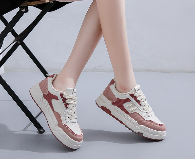 Piccole scarpe bianche da donna 2023 Primavera Nuovo di tutte le partite Studentesse sneakers con suola spessa scarpe sportive casual scarpe da donna 618_voghion.com