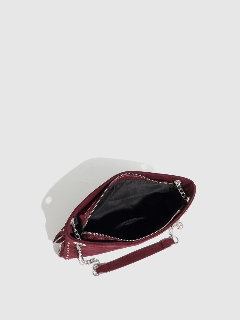Borse da donna Nuovo stile punk Borsa a tracolla con catena Borsa a tracolla con occhiello e rivetto Borsa da ascella Borsa da donna smerigliata_voghion.com