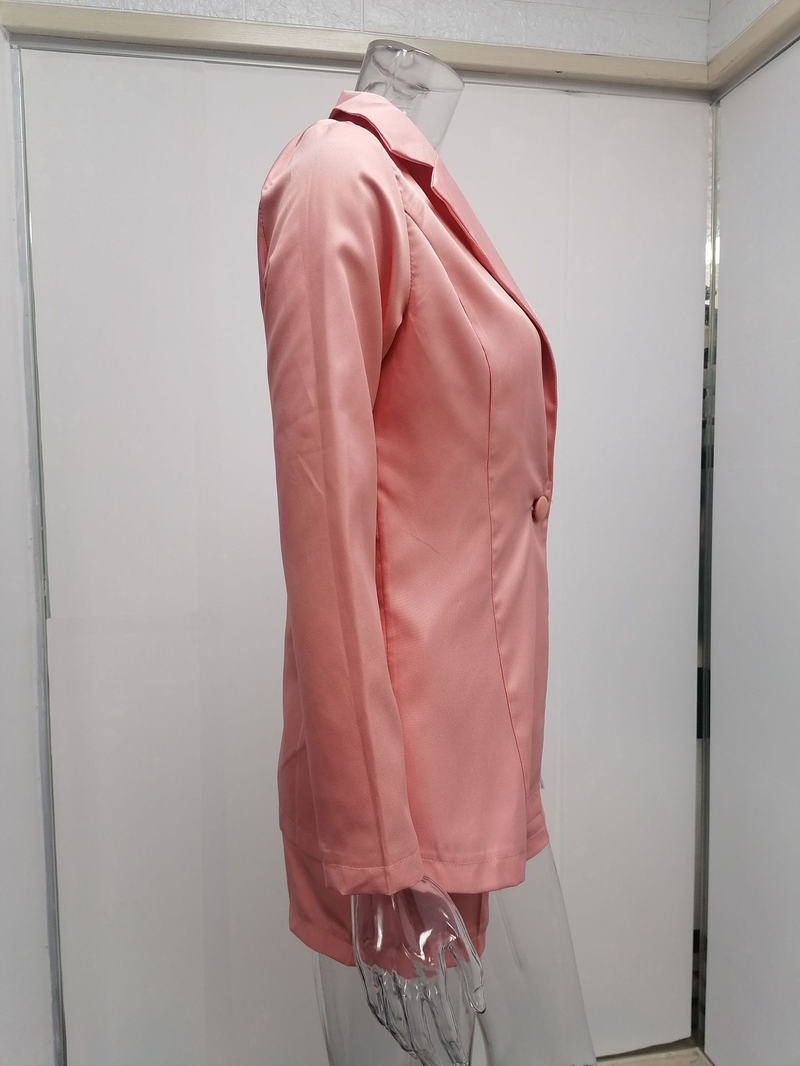 Dameskleding nieuwe herfst- en wintermode revers lange mouwen casual temperament tweedelig klein pak_voghion.com