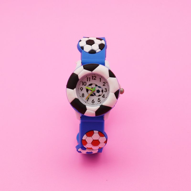 Kinder süße Fußballuhr Basketball Silikonuhr Cartoon Uhr_voghion.com