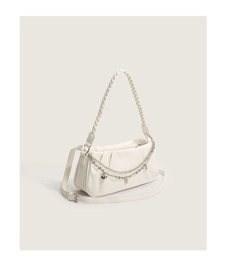 Damestassen Nieuwe modetrend All Match ketting geplooid ontwerp Twist schouderband Koreaanse stijl schouder crossbody damestas_voghion.com