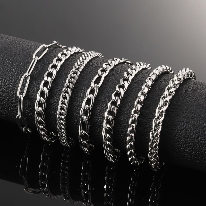 Stainless Men's Personality Trend Cuban Non-Fading Women's Titanium Steel Bracelet_voghion.com