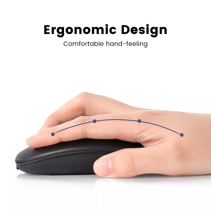 Rechargeable Wireless Bluetooth Mouse Computer Ergonomic Mini Usb Mause 2.4Ghz Silent book Optical Mice For_voghion.com