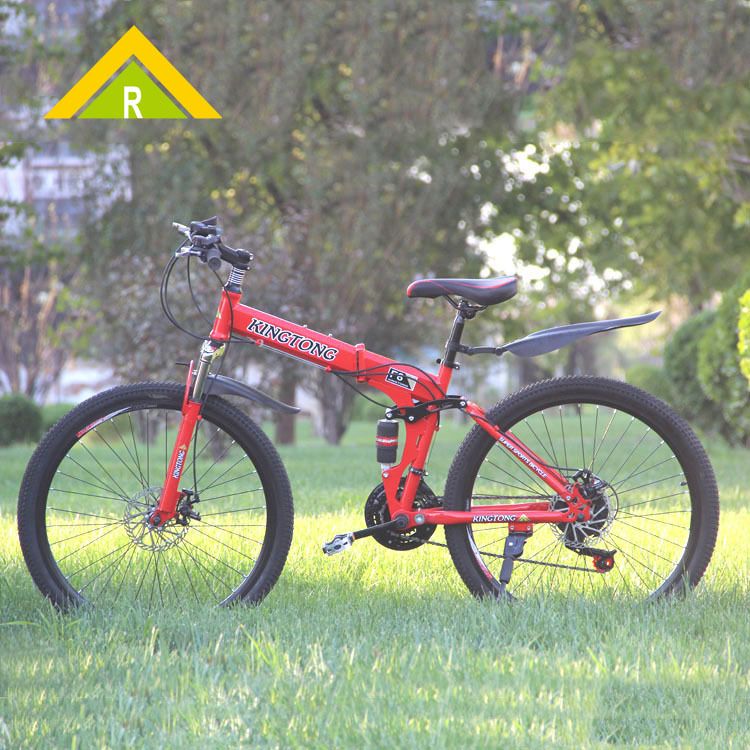 JINT Folding 24/ 26inch Adult Mountain Bike Variable Speed Dual Shock Absorption Off-Road Bicycle_voghion.com