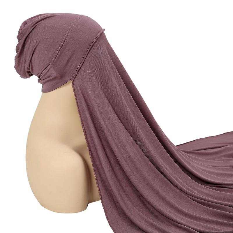 Nuovo set di cappelli pieghettati con turbante in chiffon, cappello con fondo pieghettato turbante in cotone mercerizzato monocolore_voghion.com