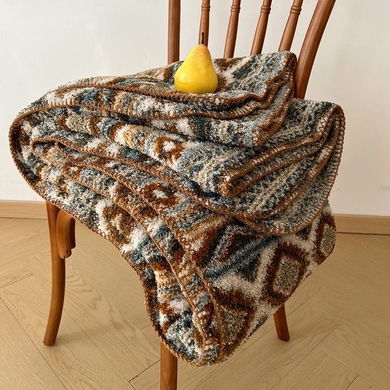 2025 High-End A-Class Half-Fleece Bohemian Sofa Throw Office Nap Shawl Blanket_voghion.com