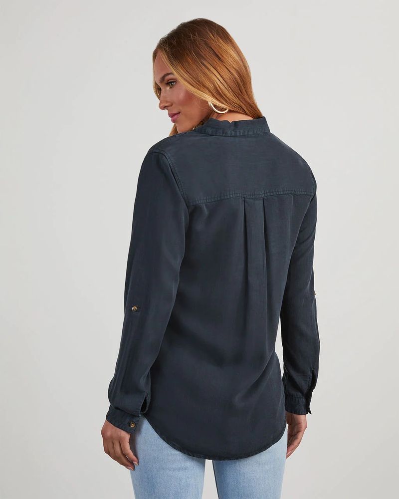 Women's Clothing Denim Shirt Autumn Casual Lapel Single Breasted Women's Long Sleeved Denim_voghion.com
