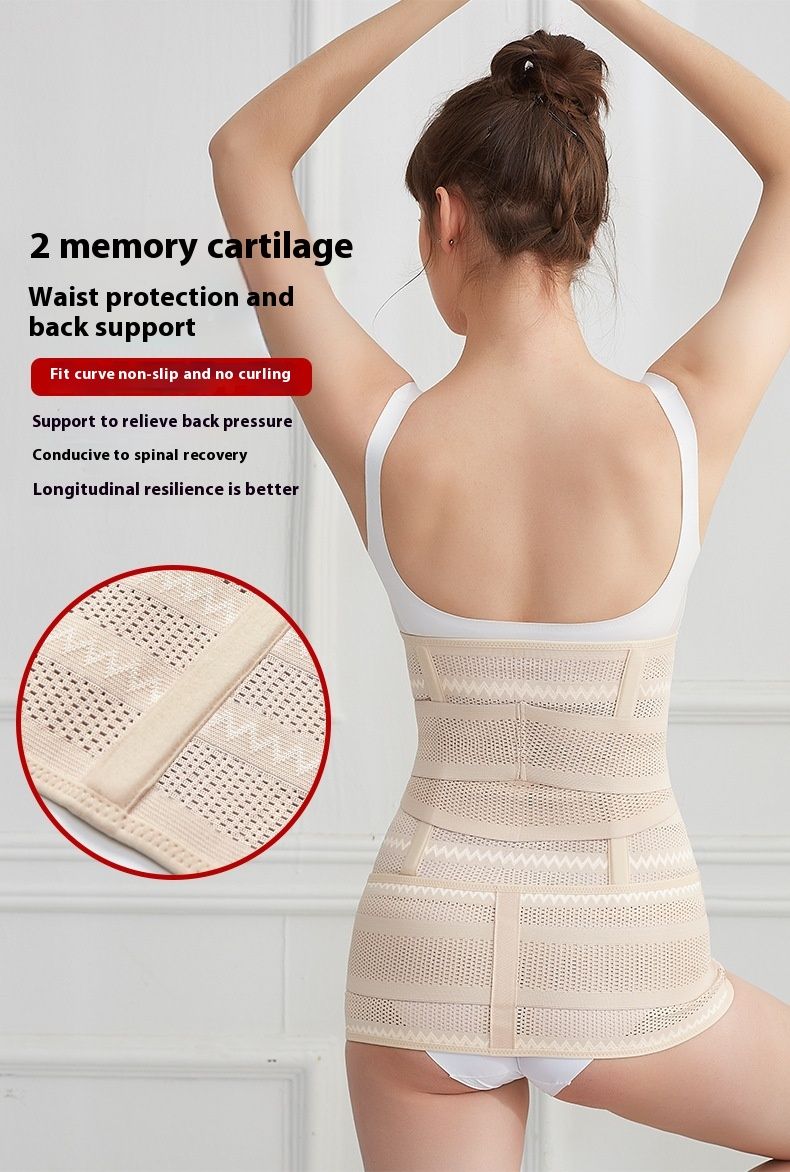 Cintura addominale post-parto per donna, confezione da 4, traspirante, set per parto vaginale, taglio cesareo, cintura addominale in plastica_voghion.com