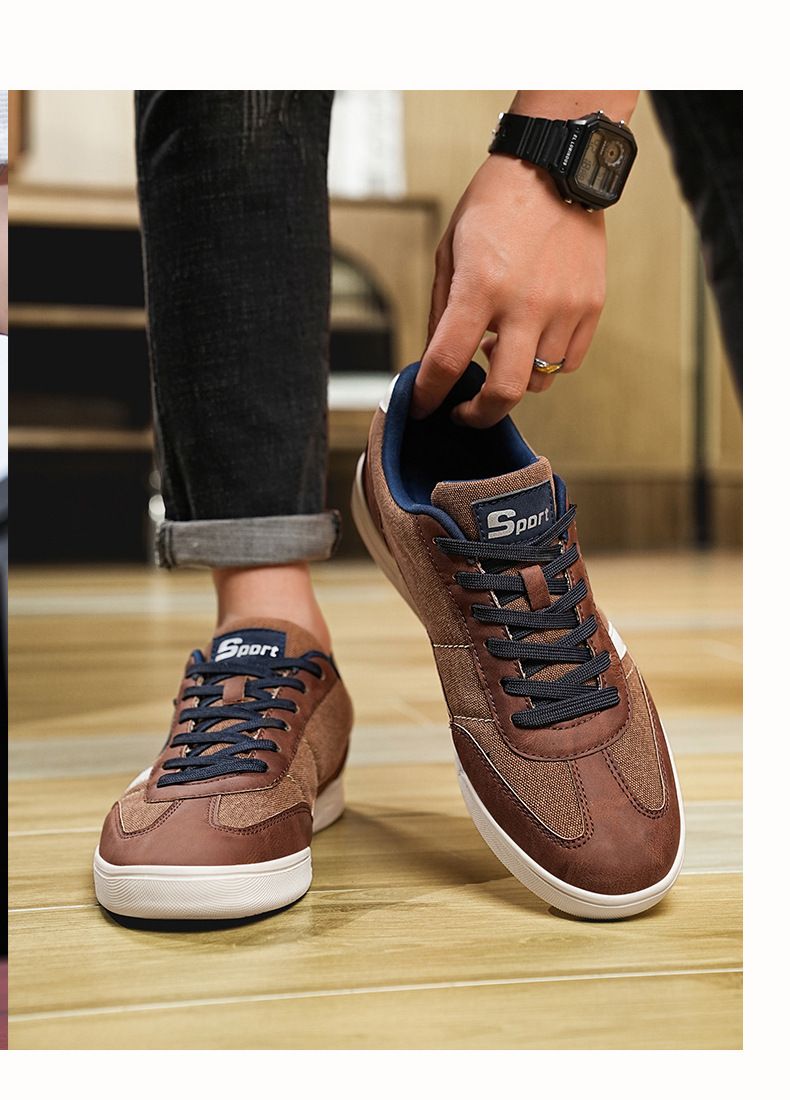 Herren Freizeitschuhe Große Größe Outdoor Freizeitschuhe für Teenager Canvas Schuhe für Männer_voghion.com