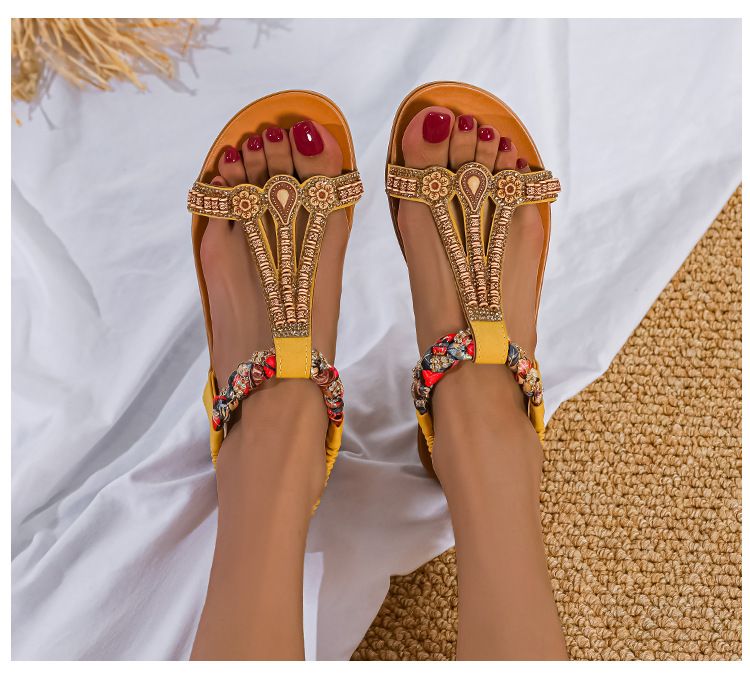 New All-in-one Fashion Trend Women's Sandals Elastic Strap Light Comfortable Sandals_voghion.com