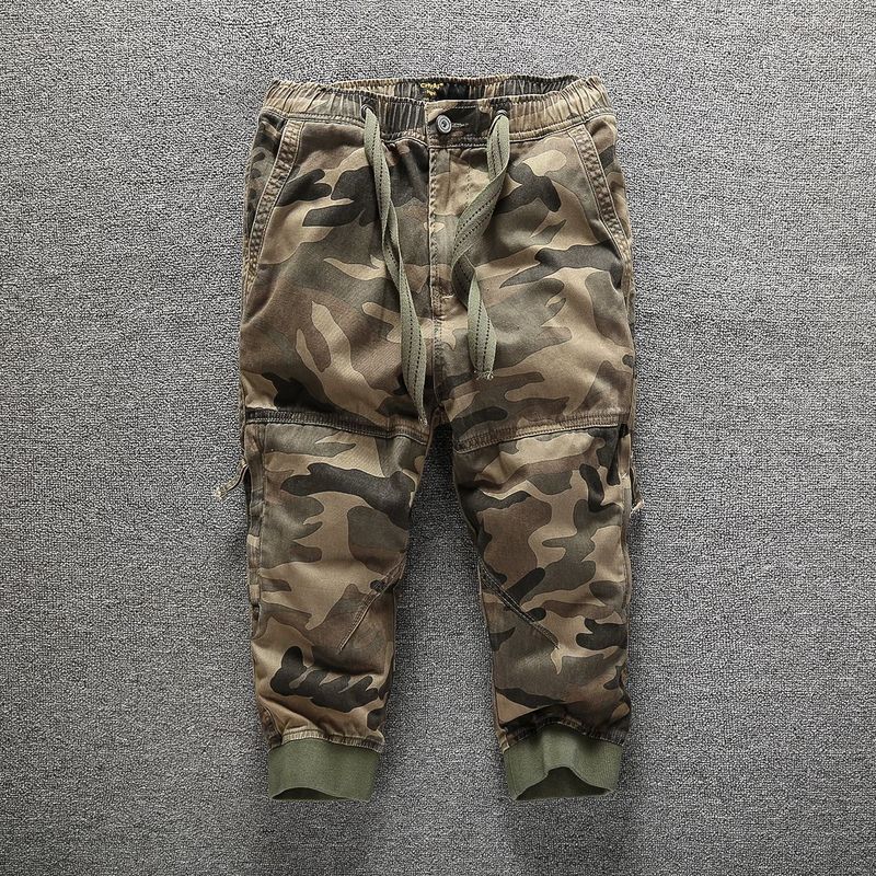 Neu Cargo Capri Camouflage männer Lose Beiläufige Jogger Hosen_voghion.com
