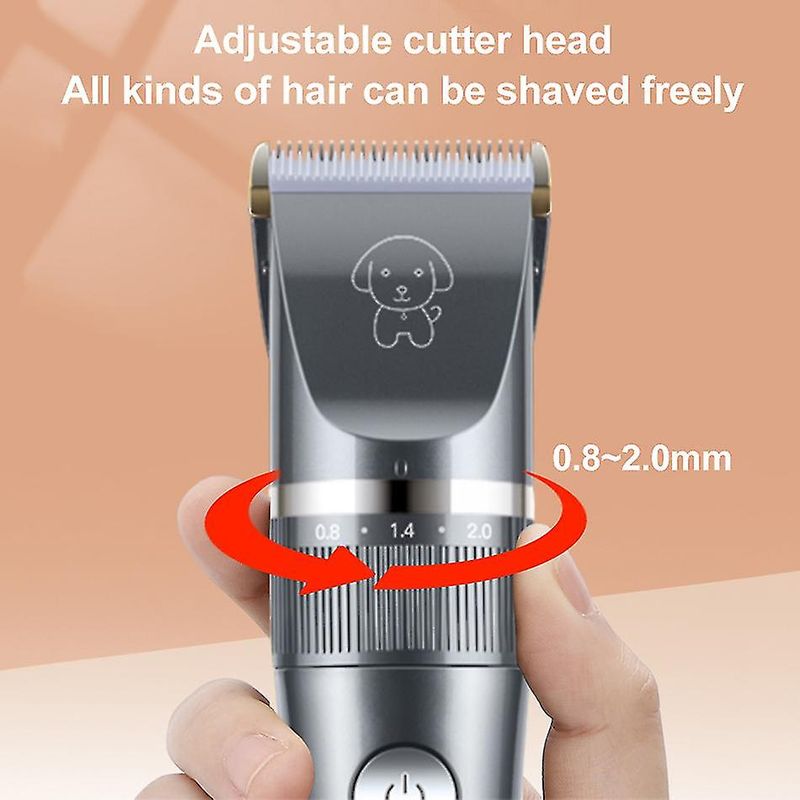 Tosatrici per peli di cane Tosatrici elettriche per cani e gatti Kit per la toelettatura (animali domestici/gatti/cani/conigli) Set di strumenti per il taglio dei capelli Ricaricabile_voghion.com