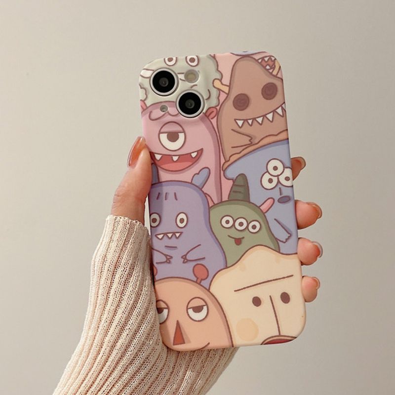 Little Monster ist geeignet für 13/12 ProMax iPhone 11 Telefonhülle XR/Xs Silikon 14Plus/14 Pro_voghion.com